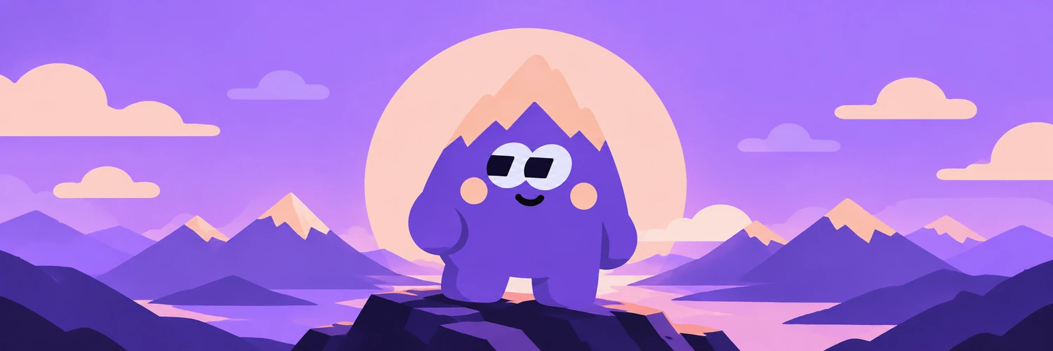 Purple mountain world